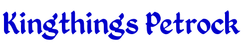 Kingthings Petrock लिपि